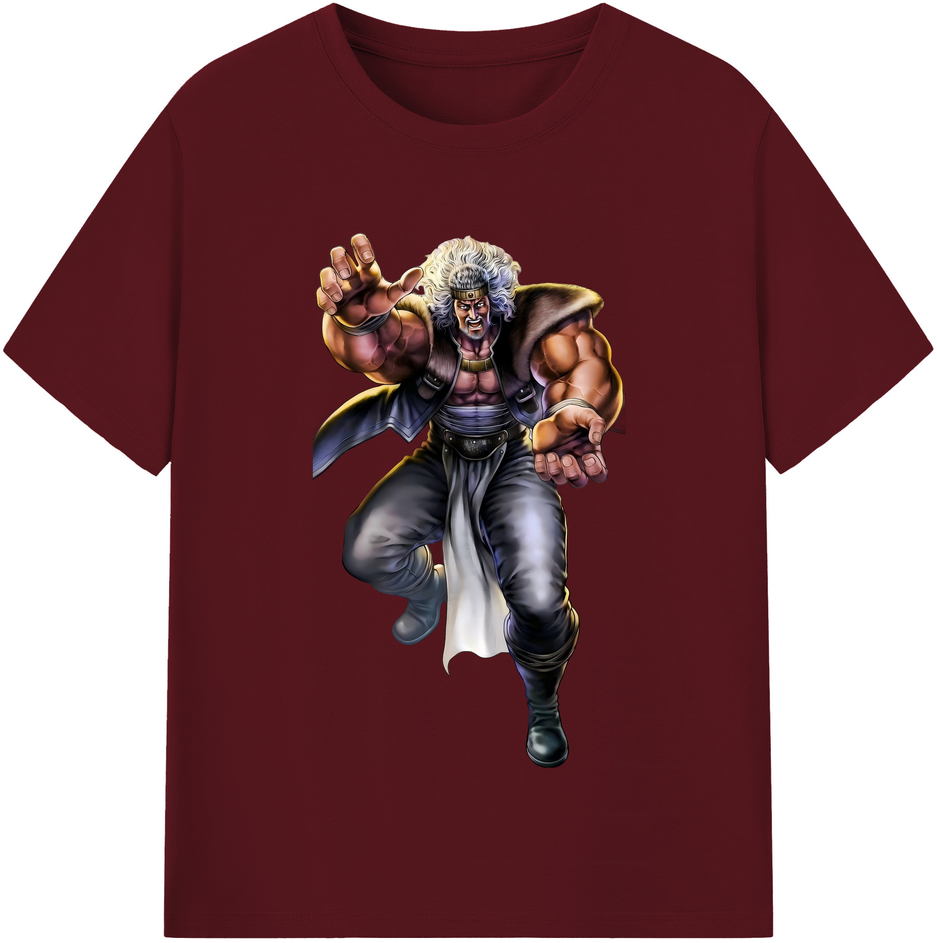 （画像用） 北斗の拳 Fist of the North Star 綿100％半袖Tシャツ（フロントプリント）
